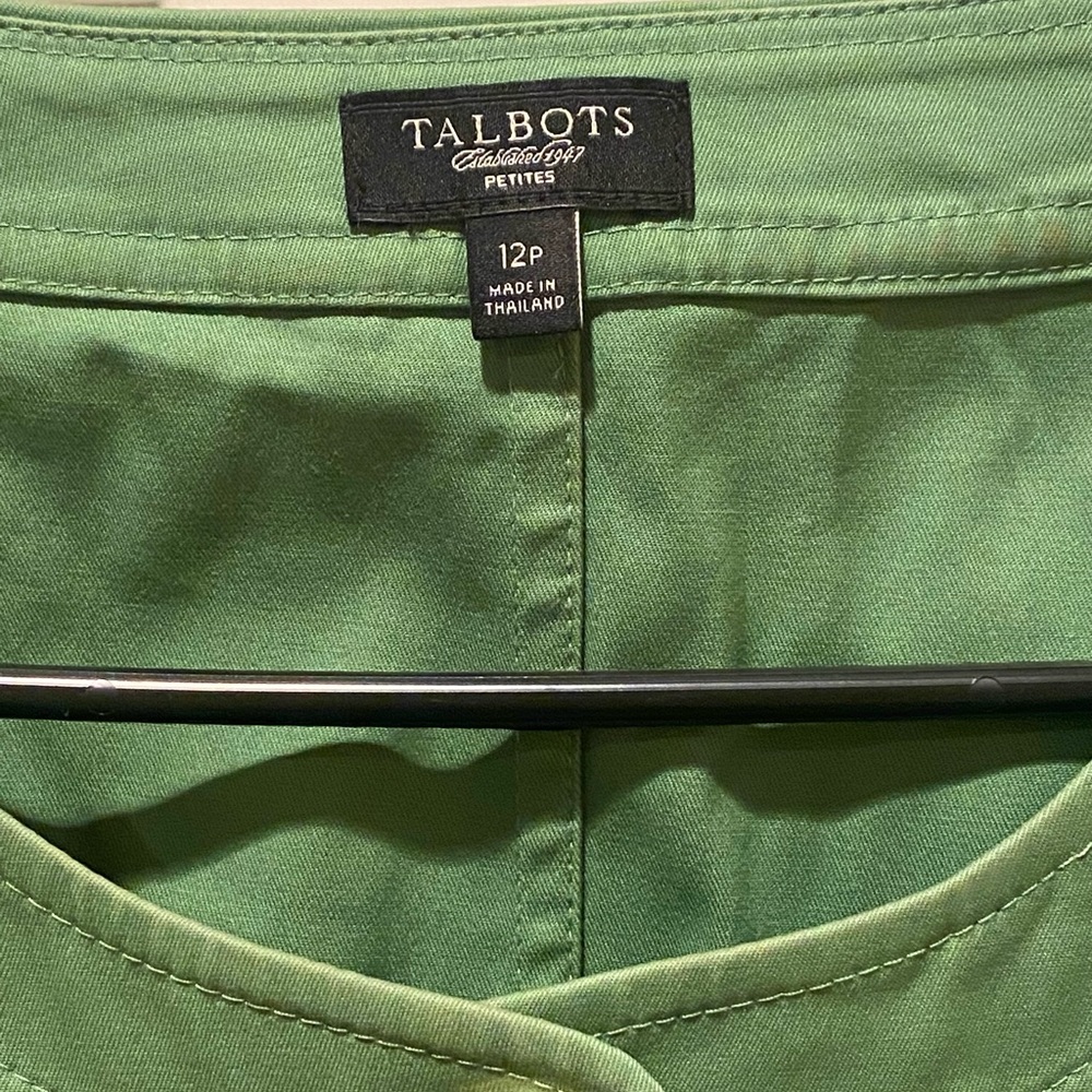 Talbots Green Ruffle Dress - Picture 4 of 6